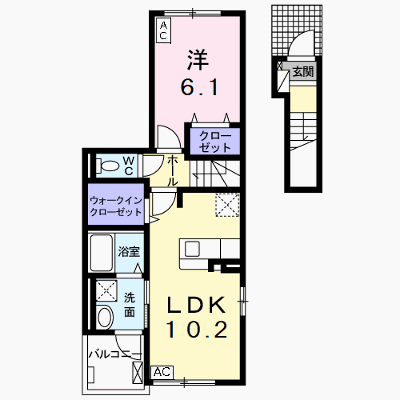 ＳＡＴＵＫＩ 201【管理NO：1-027700001-02010】 ★家具家電は申し込み後に搬入します★ ★2026年11月中旬入居可能★の外観画像