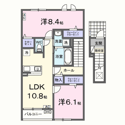 サンライズＭ　Ⅱ 205【管理NO：1-028640402-02040】 ★家具家電は申し込み後に搬入します★ ★2027年01月下旬入居可能★の外観画像