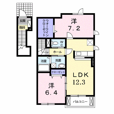 セレノ 201【管理NO：1-016666101-02010】 ★家具家電は申し込み後に搬入します★ ★2026年11月中旬入居可能★の外観画像