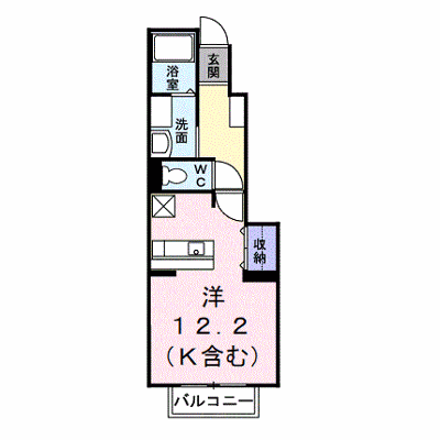 プーゼＣ 103【管理NO：1-012760703-01030】 ★家具家電は申し込み後に搬入します★ ★2026年11月中旬入居可能★の外観画像