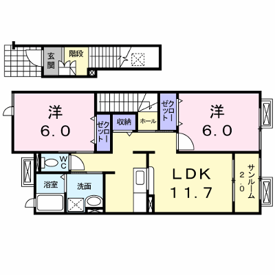 イリーデ 203【管理NO：1-014685601-02030】 ★家具家電は申し込み後に搬入します★ ★2026年11月上旬入居可能★の外観画像