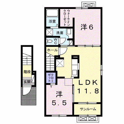 メル　カノン１ 203【管理NO：1-023470001-02030】 ★家具家電は申し込み後に搬入します★の外観画像