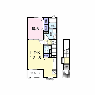 チェリーブラッサム 202【管理NO：1-022609601-02020】 ★家具家電は申し込み後に搬入します★ ★2026年11月中旬入居可能★の外観画像