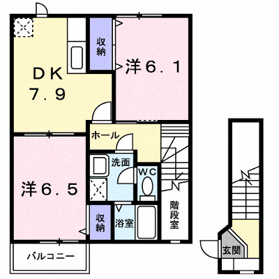 エクセレント・ブロッサム 203【管理NO：1-010287801-02030】 ★家具家電は申し込み後に搬入します★ ★2026年10月下旬入居可能★の外観画像