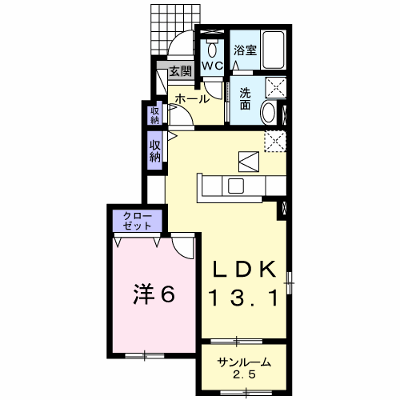 メゾンフラワー 101【管理NO：1-019542401-01010】 ★家具家電は申し込み後に搬入します★ ★2026年10月中旬入居可能★の外観画像