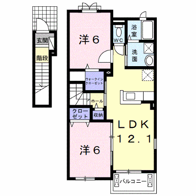 リヴェール松島Ⅰ 201【管理NO：1-024540601-02010】 ★家具家電は申し込み後に搬入します★ ★2026年11月下旬入居可能★の外観画像