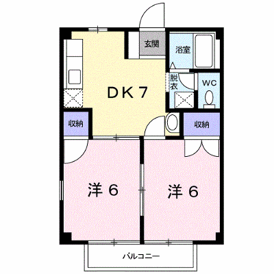 コーポコマツ 203【管理NO：1-007316601-02030】 ★家具家電は申し込み後に搬入します★ ★2026年10月下旬入居可能★の外観画像