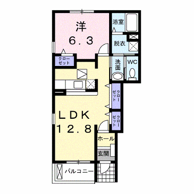 ミアマーユＢ 101【管理NO：1-013296402-01010】 ★家具家電は申し込み後に搬入します★ ★2026年11月中旬入居可能★の外観画像
