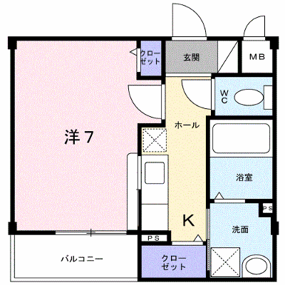 グランツ築地 203【管理NO：1-017833101-02030】 ★家具家電は申し込み後に搬入します★ ★2026年10月中旬入居可能★の外観画像