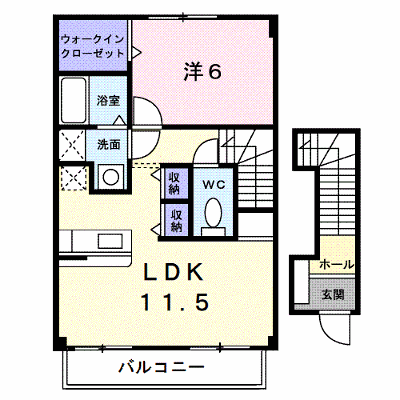 ノール　シェル　Ｂ 202【管理NO：1-011686102-02020】 ★家具家電は申し込み後に搬入します★ ★2026年12月中旬入居可能★の外観画像