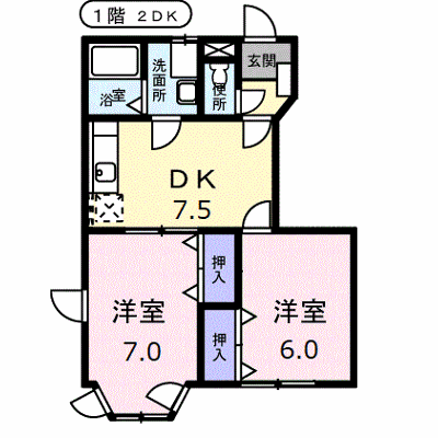 メゾンシャルマンＢ 102【管理NO：1-007519702-01020】 ★家具家電は申し込み後に搬入します★ ★2026年11月上旬入居可能★の外観画像