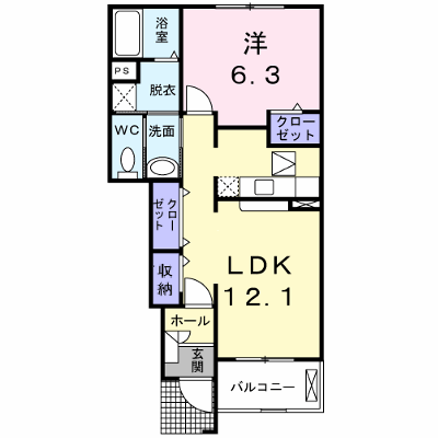 ラック　ヴィラＣ 102【管理NO：1-013823103-01020】 ★家具家電は申し込み後に搬入します★ ★2026年11月下旬入居可能★の外観画像