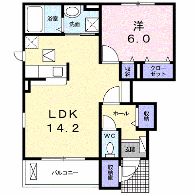 ＣａｍｅｌｌｉａⅠ 101【管理NO：1-021720801-01010】 ★家具家電は申し込み後に搬入します★ ★2026年11月中旬入居可能★の外観画像