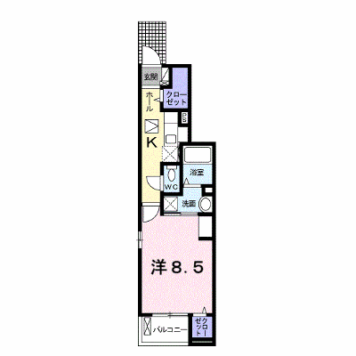 グランクレールＤ 103【管理NO：1-025133404-01030】 ★家具家電は申し込み後に搬入します★の外観画像