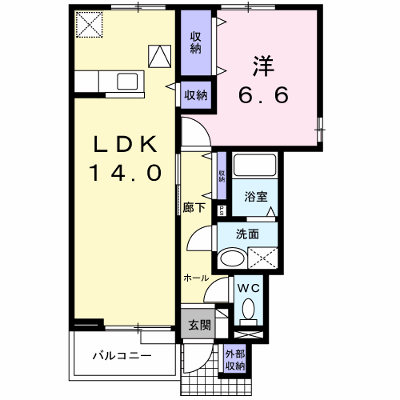 プラードⅠ 103【管理NO：1-011721101-01030】 ★家具家電は申し込み後に搬入します★ ★2026年11月下旬入居可能★の外観画像
