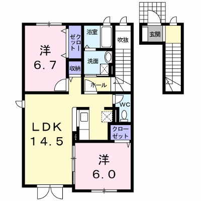 Ｓａｎａｎｄｏ 203【管理NO：1-016966801-02030】 ★家具家電は申し込み後に搬入します★ ★2026年11月中旬入居可能★の外観画像