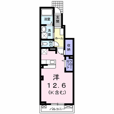 クレセント 103【管理NO：1-018786101-01030】 ★家具家電は申し込み後に搬入します★ ★2026年11月中旬入居可能★の外観画像
