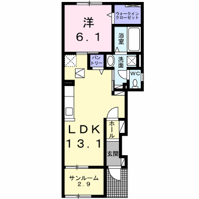ジャルダンヴェール 103【管理NO：1-027307001-01030】 ★家具家電は申し込み後に搬入します★ ★2026年10月下旬入居可能★の外観画像