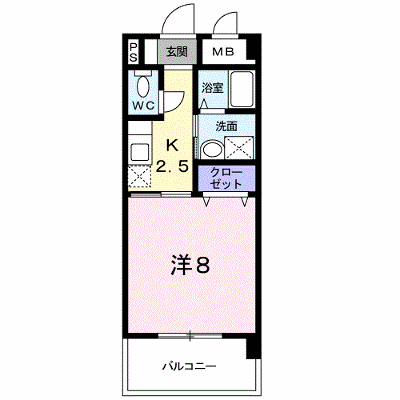 アヴニール　ヌーヴォー 203【管理NO：1-012003901-02030】 ★家具家電は申し込み後に搬入します★ ★2026年11月中旬入居可能★の外観画像