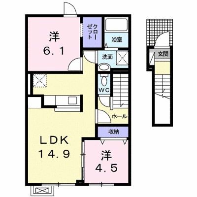 メゾンＫＴ１３号館 204【管理NO：1-018645601-02040】 ★家具家電は申し込み後に搬入します★ ★2026年12月中旬入居可能★の外観画像