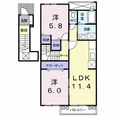 テトネロＢ 203【管理NO：1-015886302-02030】 ★家具家電は申し込み後に搬入します★ ★2026年11月中旬入居可能★の外観画像