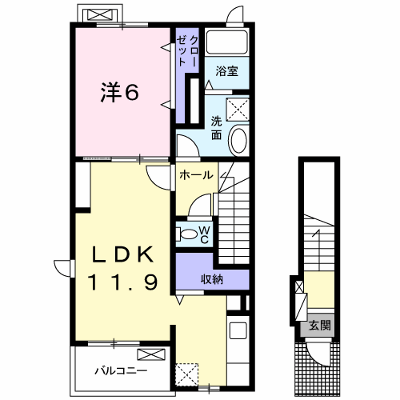 コンフォール・御山 201【管理NO：1-021121001-02010】 ★家具家電は申し込み後に搬入します★ ★2026年11月中旬入居可能★の外観画像