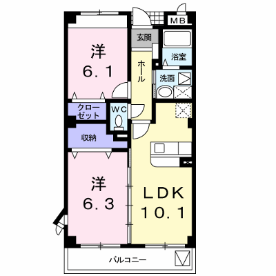 グラン・アビタシオン 106【管理NO：1-014464901-01050】 ★家具家電は申し込み後に搬入します★ ★2026年11月上旬入居可能★の外観画像