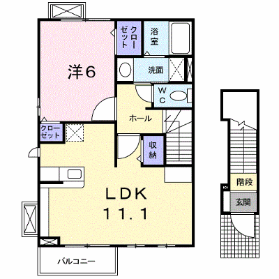 アルメリーナ　Ｂ 201【管理NO：1-015296502-02010】 ★家具家電は申し込み後に搬入します★の外観画像