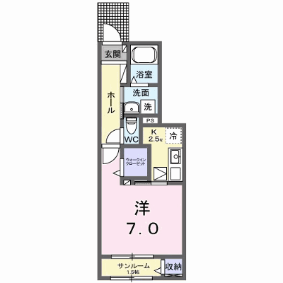 ミルホイール　Ⅰ 103【管理NO：1-028119401-01030】 ★家具家電は申し込み後に搬入します★ ★2027年01月下旬入居可能★の外観画像