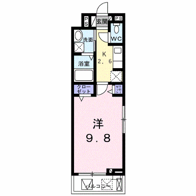 メゾン　グラースⅢ 301【管理NO：1-027092001-03010】 ★家具家電は申し込み後に搬入します★の外観画像