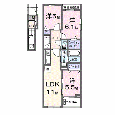 フランシーズコート行田 201【管理NO：1-028580501-02010】 ★家具家電は申し込み後に搬入します★ ★2026年12月上旬入居可能★の外観画像