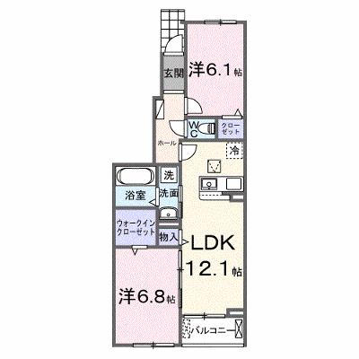 フランシーズコート行田 102【管理NO：1-028580501-01020】 ★家具家電は申し込み後に搬入します★ ★2026年12月上旬入居可能★の外観画像