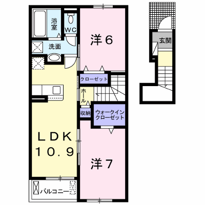 ピアヌーラ　Ｂ 204【管理NO：1-026189302-02040】 ★家具家電は申し込み後に搬入します★ ★2026年11月上旬入居可能★の外観画像