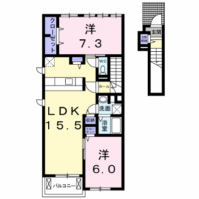 フォレストヒル弐番館 202【管理NO：1-021059302-02020】 ★家具家電は申し込み後に搬入します★ ★2026年11月中旬入居可能★の外観画像