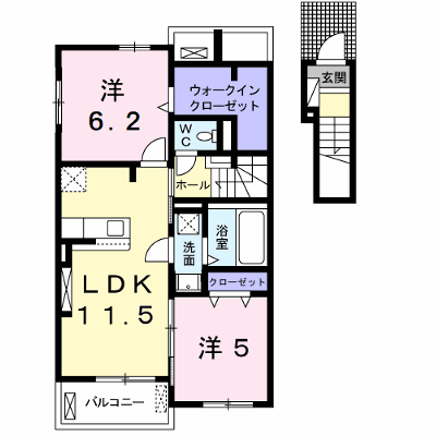 セレノ　ブリッサ 205【管理NO：1-026054801-02050】 ★家具家電は申し込み後に搬入します★ ★2026年11月中旬入居可能★の外観画像