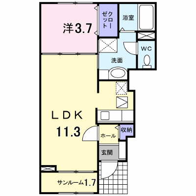 カルム河渡 102【管理NO：1-014773901-01020】 ★家具家電は申し込み後に搬入します★ ★2026年11月中旬入居可能★の外観画像