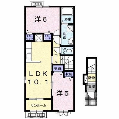 クレメントⅡ 201【管理NO：1-020506201-02010】 ★家具家電は申し込み後に搬入します★ ★2026年10月下旬入居可能★の外観画像