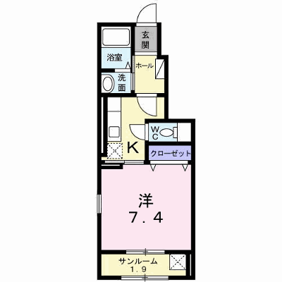 ルネッタ　Ⅰ 103【管理NO：1-021878301-01030】 ★家具家電は申し込み後に搬入します★ ★2026年11月上旬入居可能★の外観画像