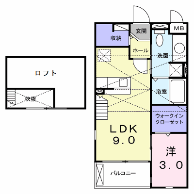 リバーサイド・ヴィラ 203【管理NO：1-017186601-02030】 ★家具家電は申し込み後に搬入します★ ★2026年11月下旬入居可能★の外観画像
