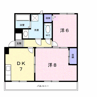 サンハイツ大滝 203【管理NO：1-099105101-02030】 ★家具家電は申し込み後に搬入します★ ★2026年11月中旬入居可能★の外観画像
