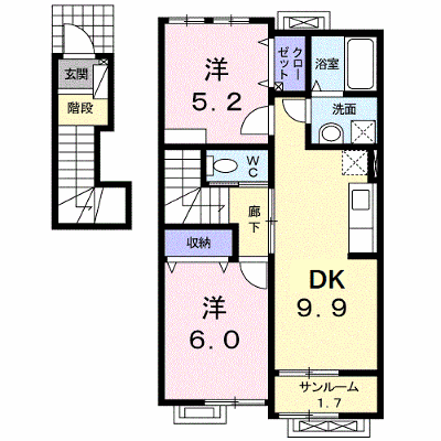 ジェントリー 203【管理NO：1-020484801-02030】 ★家具家電は申し込み後に搬入します★ ★2026年11月中旬入居可能★の外観画像
