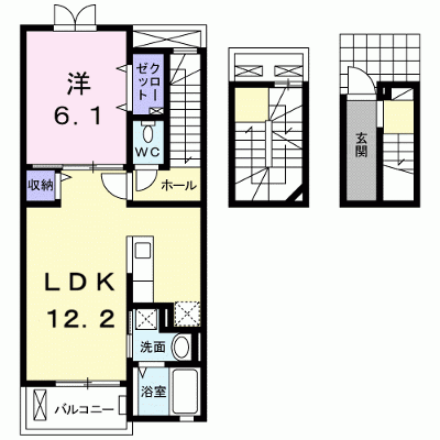 ブライト　ビューテラスＡ 304【管理NO：1-018766201-03040】 ★家具家電は申し込み後に搬入します★ ★2026年10月下旬入居可能★の外観画像
