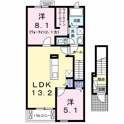 ソレイユⅡ 203【管理NO：1-019453302-02030】 ★家具家電は申し込み後に搬入します★ ★2026年11月中旬入居可能★の外観画像