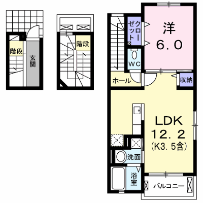 メゾン・ド・α 301【管理NO：1-019645301-03010】 ★家具家電は申し込み後に搬入します★ ★2026年11月中旬入居可能★の外観画像