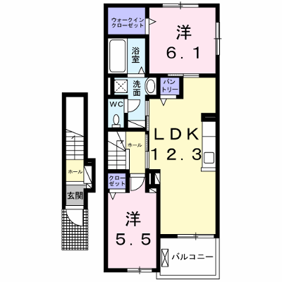 西八幡アパート 206【管理NO：1-027922301-02060】 ★家具家電は申し込み後に搬入します★ ★2027年02月上旬入居可能★の外観画像