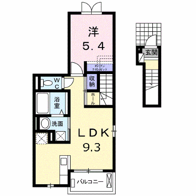 フレグランス　ベル 201【管理NO：1-018711801-02010】 ★家具家電は申し込み後に搬入します★ ★2026年10月下旬入居可能★の外観画像