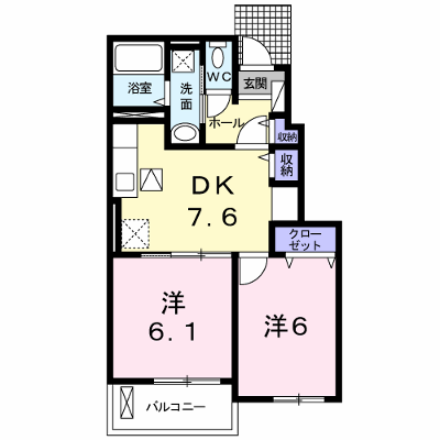 クラール宇津木台 102【管理NO：1-019882101-01020】 ★家具家電は申し込み後に搬入します★ ★2026年11月下旬入居可能★の外観画像