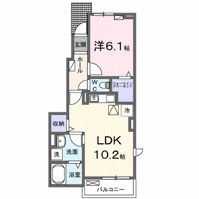 キルシュ　曙　Ⅱ 101【管理NO：1-027570602-01010】 ★家具家電は申し込み後に搬入します★の外観画像