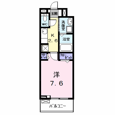 ローレルＷｅｓｔ 202【管理NO：1-027324701-02020】 ★家具家電は申し込み後に搬入します★ ★2026年11月中旬入居可能★の外観画像