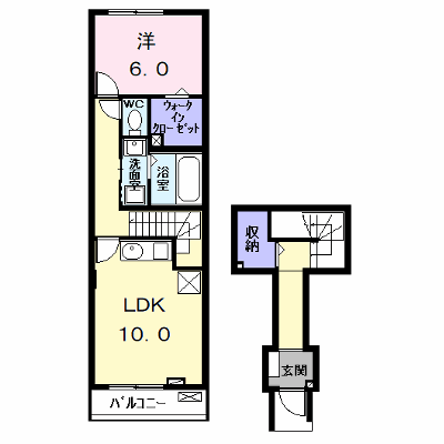 エスポワール　プランタン 202【管理NO：1-028733701-02020】 ★家具家電は申し込み後に搬入します★ ★2027年02月上旬入居可能★の外観画像